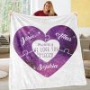 Love You To Pieces Custom Text Name Printed Blanket