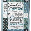 Love You To The Moon And Back Lovely Message From Gigi Gifts For Granddaughters Blanket