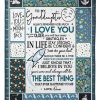 Love You To The Moon And Back Lovely Message From Oma Gifts For Granddaughters Blanket