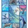 Lovely Dolphin Art Blanket