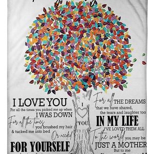 Lovely Message From Daughter Meaningful Gifts For Loving Mom Blanket