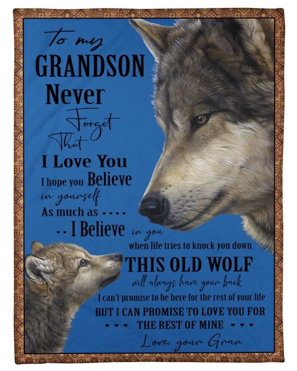 Lovely Message From Gran Gifts For Amazing Grandsons Blanket