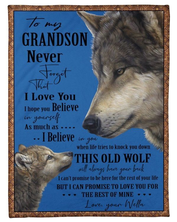 Lovely Message From Wella Gifts For Grandsons Blanket