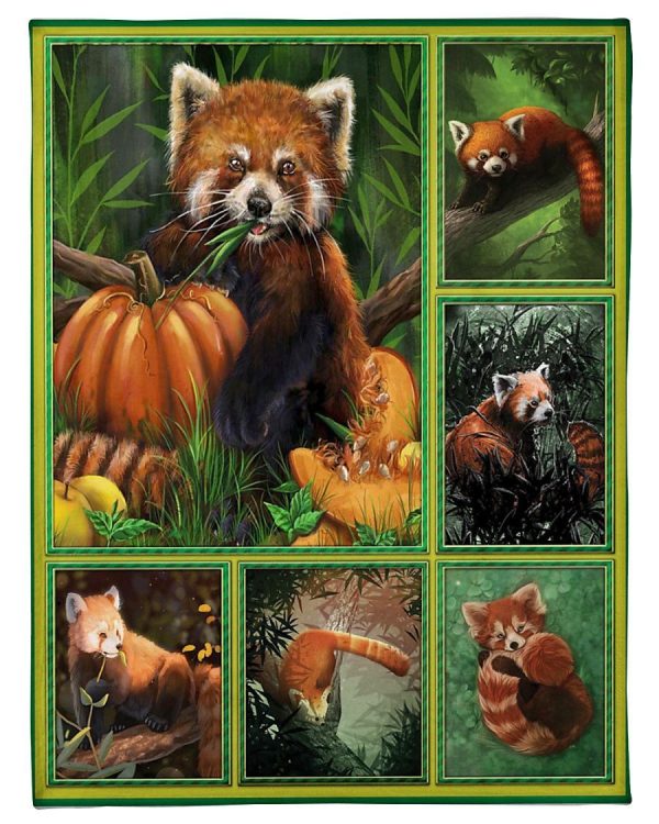 Lovely Red Panda Blanket