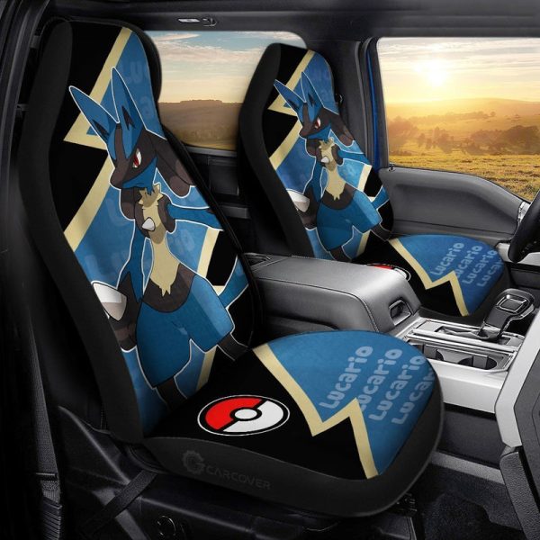 Lucario Car Seat Covers Custom Anime Car Accessories