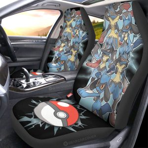 Lucario Car Seat Covers Custom Car Accessories For Fans