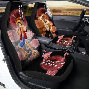 Luffy And Ace Car Seat Covers Custom For Fans