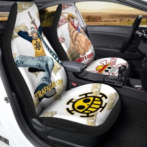 Luffy And Law Car Seat Covers Custom