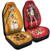 Luffy And Law Car Seat Covers Custom Red Car Accessories