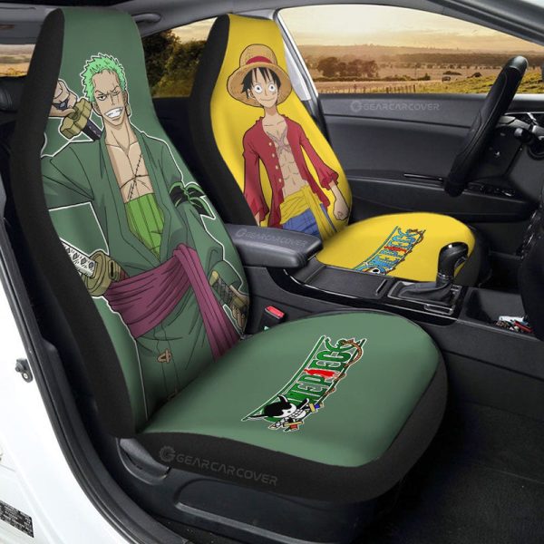 Luffy And Zoro Car Seat Covers Custom Main Heros