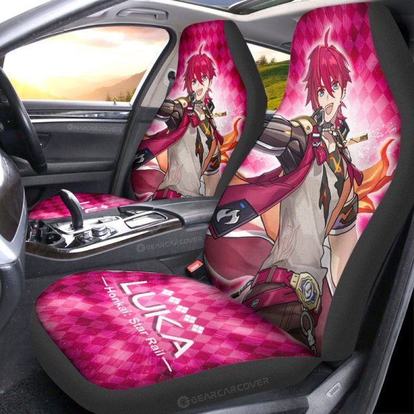 Luka Car Seat Covers Custom Honkai Star Rail Car Accessories