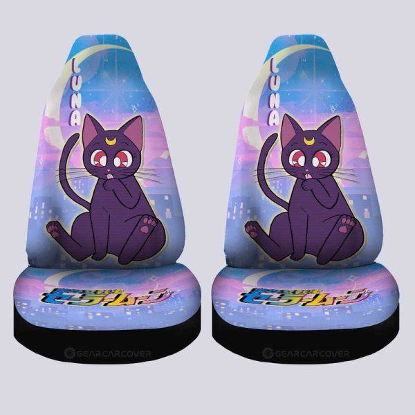 Luna Car Seat Covers Custom Sailor Moon Anime Car Accessories