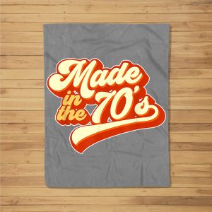 Made In The 70S Retro Fleece Blanket