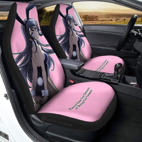 Mai Sakurajima Car Seat Covers Custom Bunny Girl Senpai