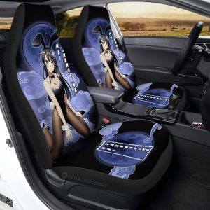 Mai Sakurajima Car Seat Covers Custom Bunny Girl Senpai Car Accessories For Fans