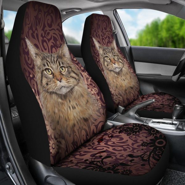 Maine Coon Car Seat Covers Vintage Car Accessories For Cat Lovers