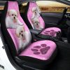 Maltese Car Seat Covers Custom Pink Car Interior Accessories