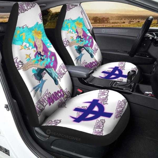 Marco Car Seat Covers Custom One Piece Anime