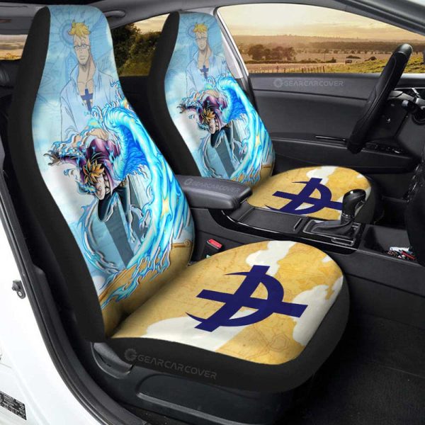 Marco Car Seat Covers Custom One Piece Map Car Accessories For Anime Fans