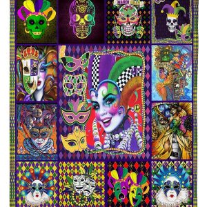 Mardi Gras Blanket