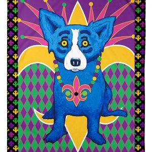 Mardi Gras Cajun Dog Blanket