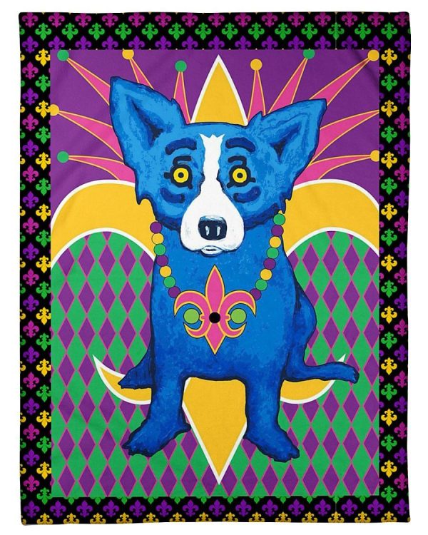 Mardi Gras Cajun Dog Blanket