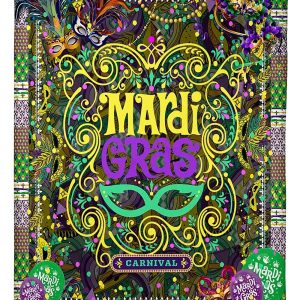 Mardi Gras Carnival Blanket