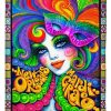 Mardi Gras Carnival Colorful Blanket