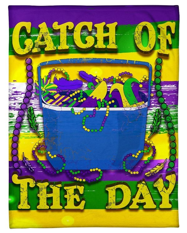 Mardi Gras Catch Of The Day Blanket