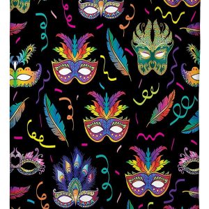 Mardi Gras Colorful Festive Pattern Blanket