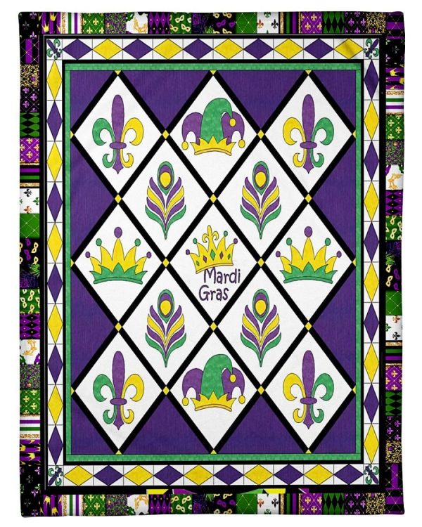 Mardi Gras Day Blanket