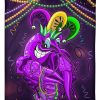 Mardi Gras Funny Crawfish Blanket