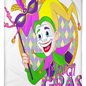 Mardi Gras Jester Blanket