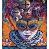 Mardi Gras Joker Jester Blanket