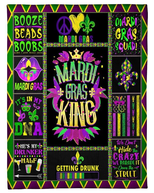 Mardi Gras King Blanket