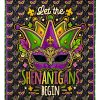 Mardi Gras Let The Shenanigans Begin Blanket