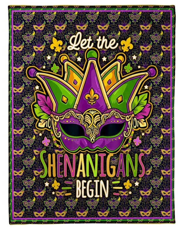 Mardi Gras Let The Shenanigans Begin Blanket