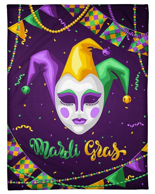 Mardi Gras Party Blanket