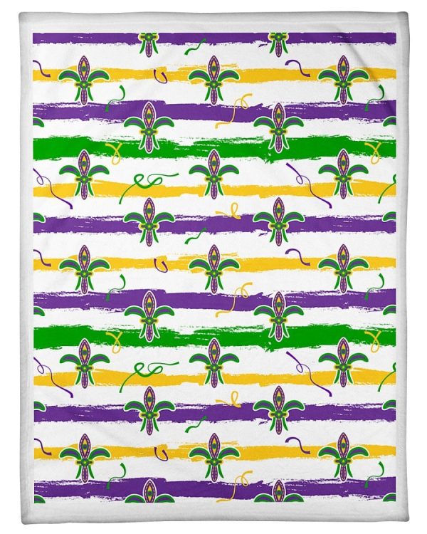 Mardi Gras Pattern Blanket