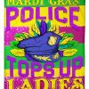 Mardi Gras Police Tops Up Ladies Blanket