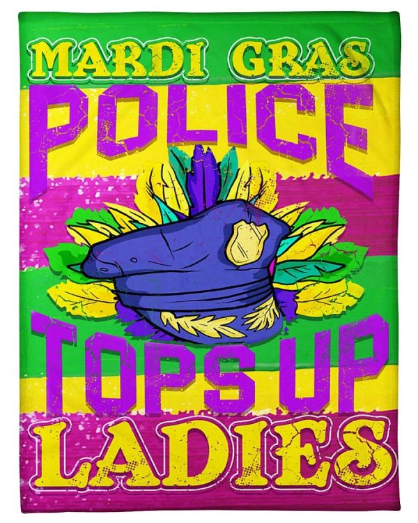 Mardi Gras Police Tops Up Ladies Blanket