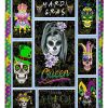 Mardi Gras Skull Blanket