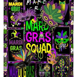 Mardi Gras Squad Blanket