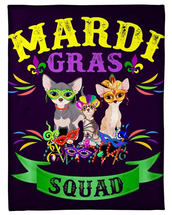 Mardi Gras Squad Dog Blanket