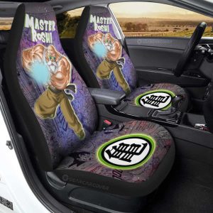 Master Roshi Car Seat Covers Custom Dragon Ball Anime Car Accessories Manga Galaxy Style