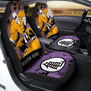 Master Roshi Car Seat Covers Custom Manga Color Style