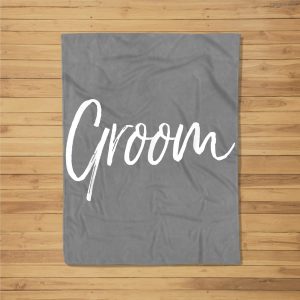 Matching Getting Ready Bride &Amp; Groom Wedding Gifts Groom Fleece Blanket