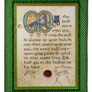 May The Road Rise Irish Blessing Blanket