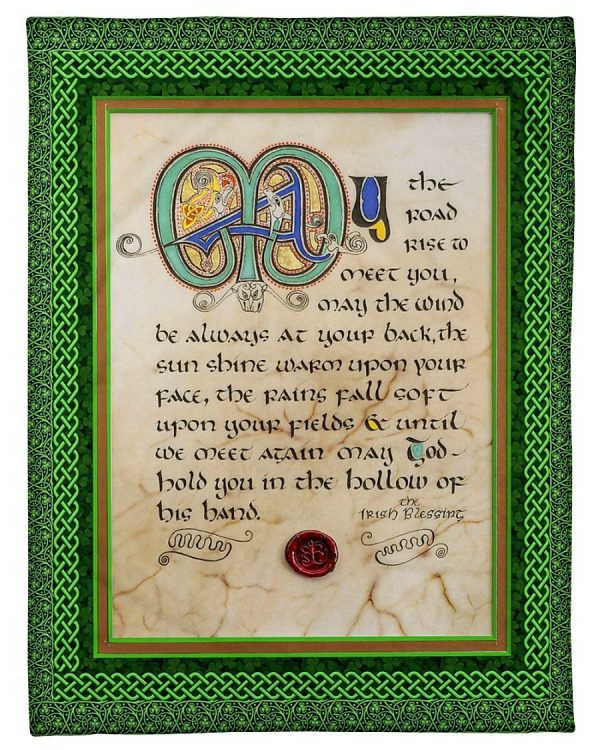 May The Road Rise Irish Blessing Blanket