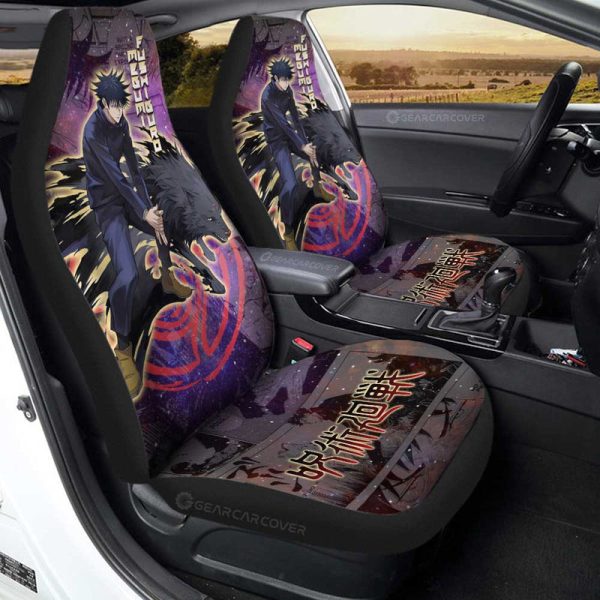 Megumi Fushiguro Car Seat Covers Custom Jujutsu Kaisen Anime Galaxy Manga Style